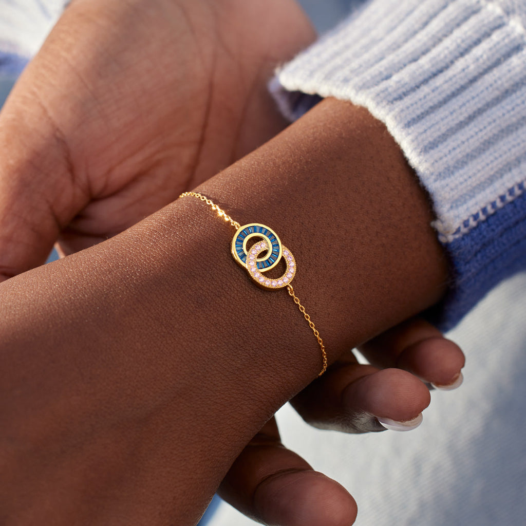For Friends Unbreakable Bond Linking Circles Bracelet
