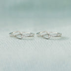 Mother Daughter Mobius Bond Knot Double Band Ring