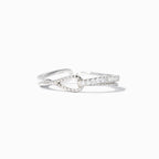 Mother Daughter Mobius Bond Knot Double Band Ring
