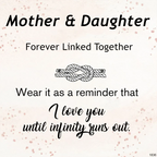 For Daughter -We Are Forever Linked Together Infinity Knot Bracelet