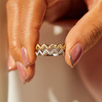925 Sterling Silver To Daughter From Mom Highs And Lows Ring