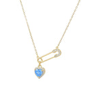 For Unbiological Daughter - Custom Birthstone Interlocking Necklace