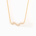 For Daughter I Will Be There For You Wave Necklace