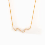 For Daughter I Will Be There For You Wave Necklace