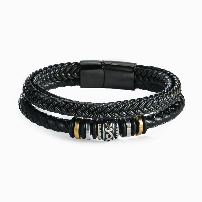 For Grandson - Laugh, Love, Live Vintage Bracelet
