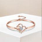 I Want All Of My Lasts To Be With You Double Heart Bracelet