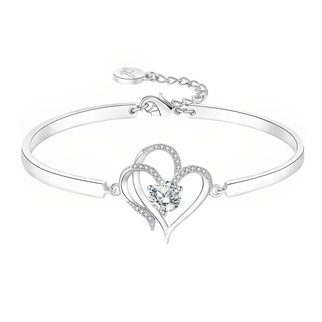 I Want All Of My Lasts To Be With You Double Heart Bracelet