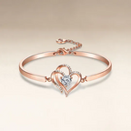 I Want All Of My Lasts To Be With You Double Heart Bracelet