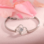 I Want All Of My Lasts To Be With You Double Heart Bracelet
