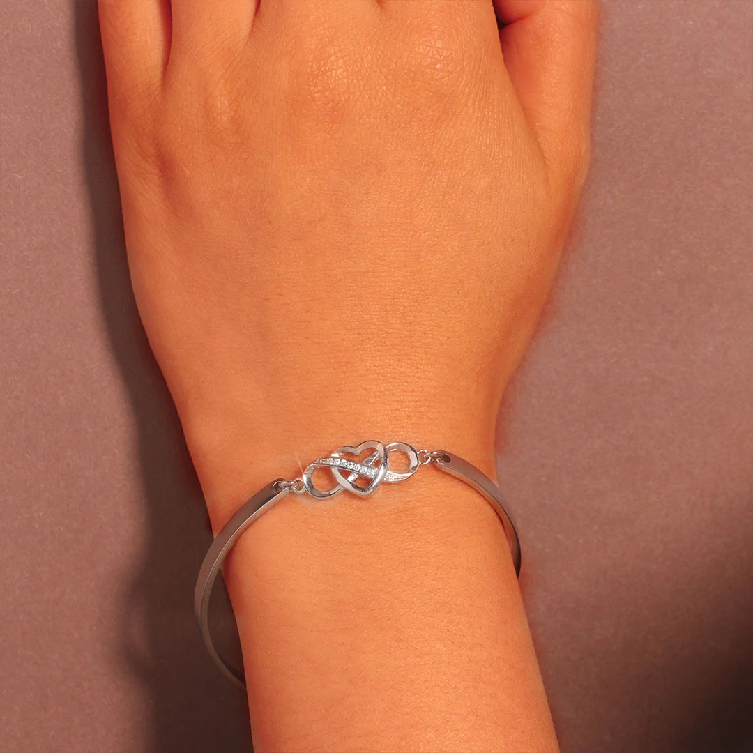 I Love You Forever and Always Infinity Heart Bracelet