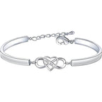 I Love You Forever and Always Infinity Heart Bracelet
