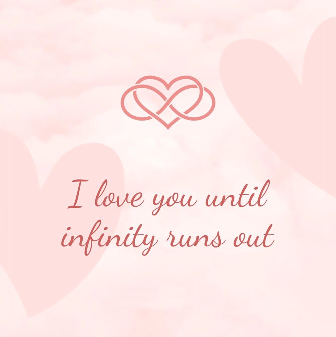 I Love You Forever and Always Infinity Heart Bracelet
