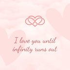 I Love You Forever and Always Infinity Heart Bracelet
