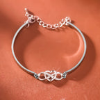 I Love You Forever and Always Infinity Heart Bracelet