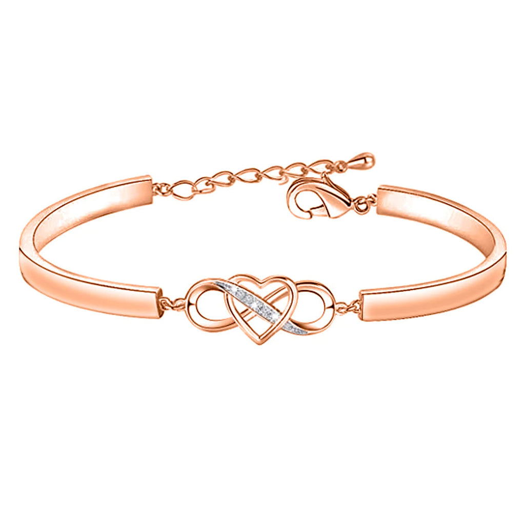 I Love You Forever and Always Infinity Heart Bracelet