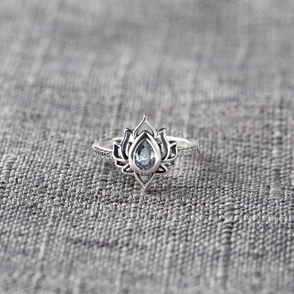 F︎ck It And Begin Again Lotus Ring