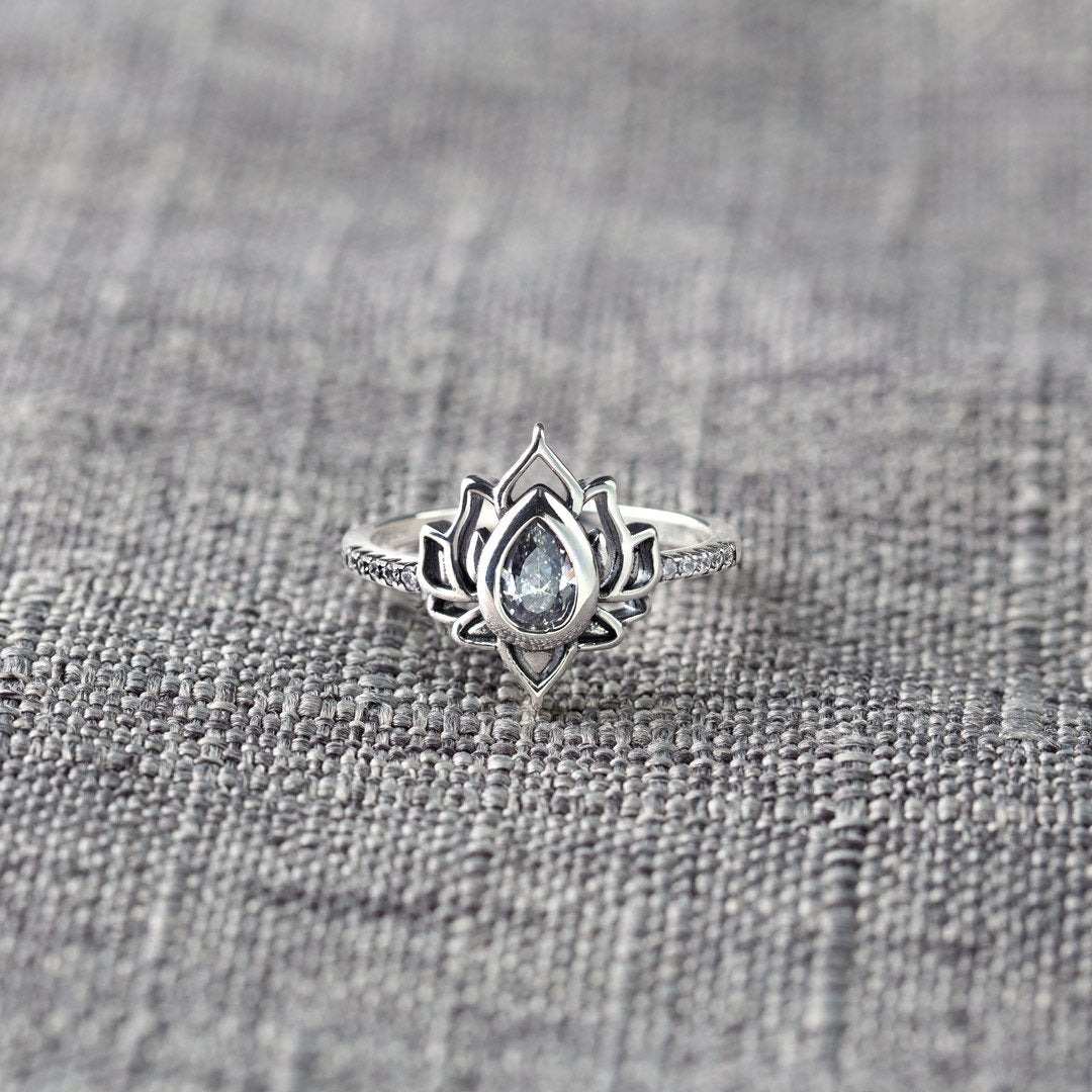 F︎ck It And Begin Again Lotus Ring