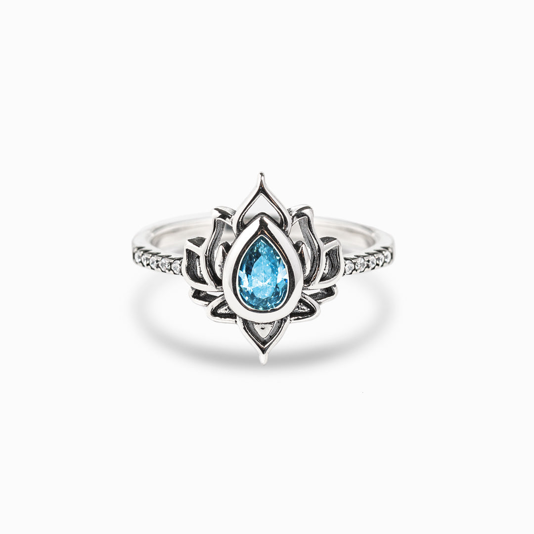 F︎ck It And Begin Again Lotus Ring