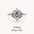 F︎ck It And Begin Again Lotus Ring