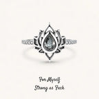 F︎ck It And Begin Again Lotus Ring