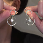 Italian Style Crystal Hoop Earrings