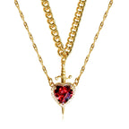 Heart and Sword Pendant Necklace - Couple Necklaces