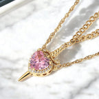Heart and Sword Pendant Necklace - Couple Necklaces