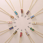 For Cat Lover-Birthstone Kitten Necklace