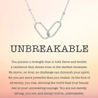 You Are Strong And Unbreakable Double Circle Necklace
