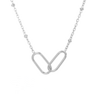 You Are Strong And Unbreakable Double Circle Necklace