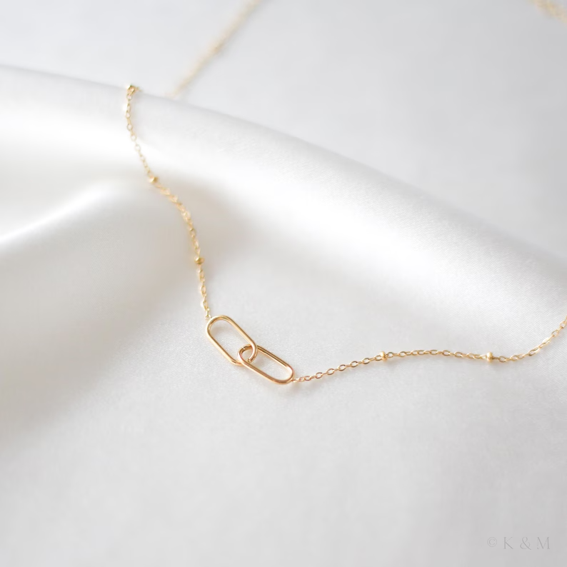 You Are Strong And Unbreakable Double Circle Necklace
