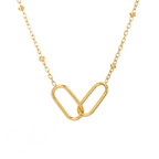You Are Strong And Unbreakable Double Circle Necklace