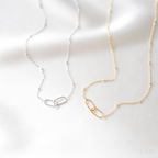Mother And Daughter Forever Linked Together Double Circle Necklace