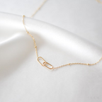 Mother And Daughter Forever Linked Together Double Circle Necklace