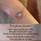 For Bonus Daughter - Hearts Are Linked Moon And Star Bracelet