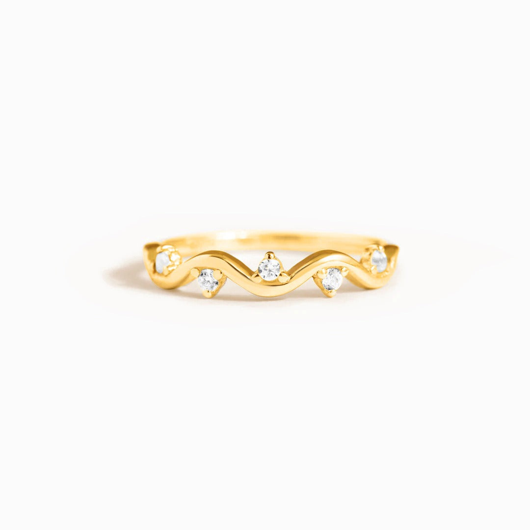 925 Sterling Silver Healing Is Not Linear Self Love Highs And Lows Wave Ring