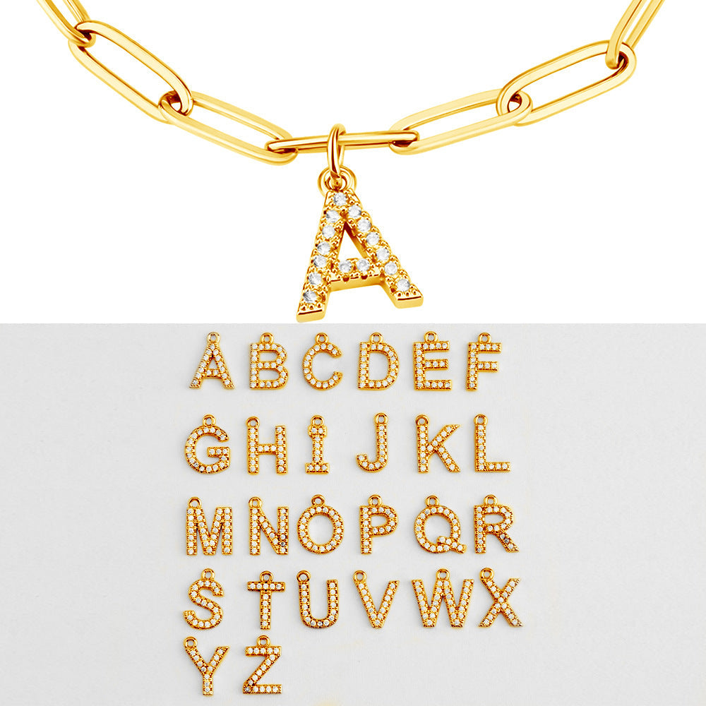 Minimalist Personalized Diamond Letter Bracelet