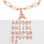 Minimalist Personalized Diamond Letter Bracelet