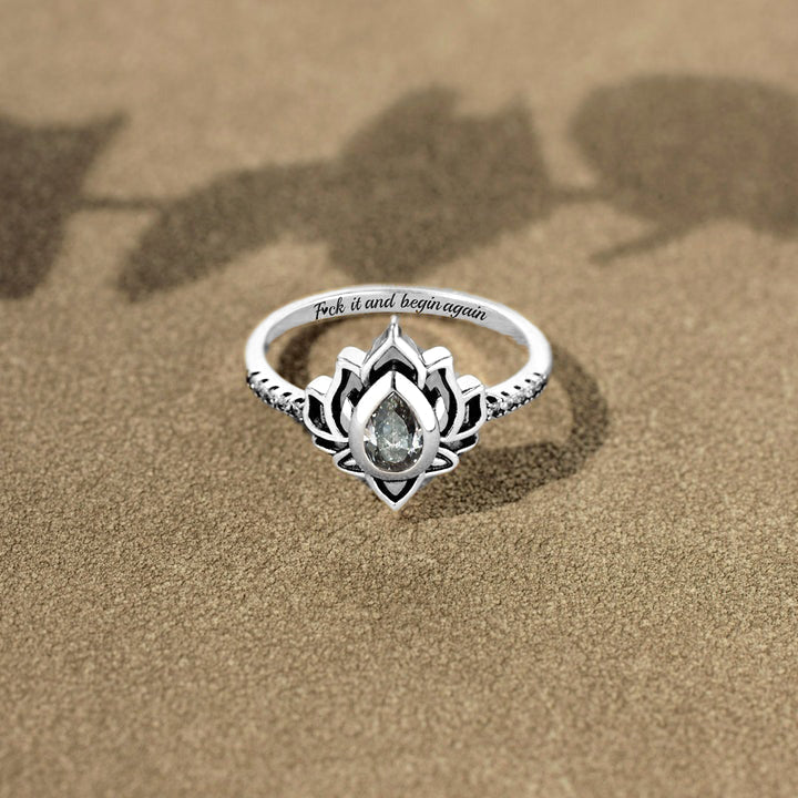 FOR MEMORIAL - My Four-legged Angel is Always Near By Tiny Paw With Wings Ring