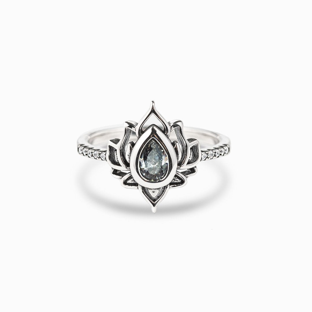 FOR MEMORIAL - My Four-legged Angel is Always Near By Tiny Paw With Wings Ring