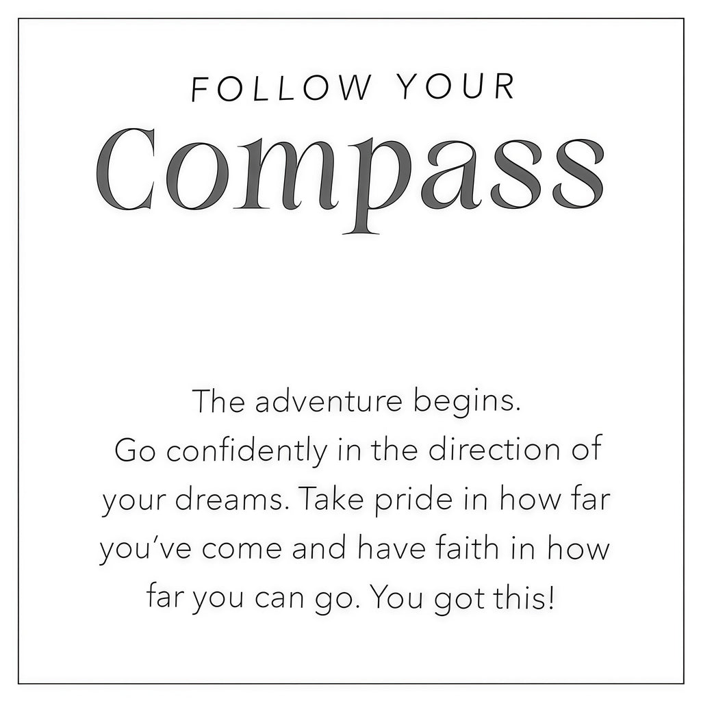 Graduation Gift-Follow Your Compass Necklace