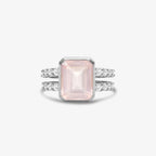 I Am Enough Rose Quartz Ring