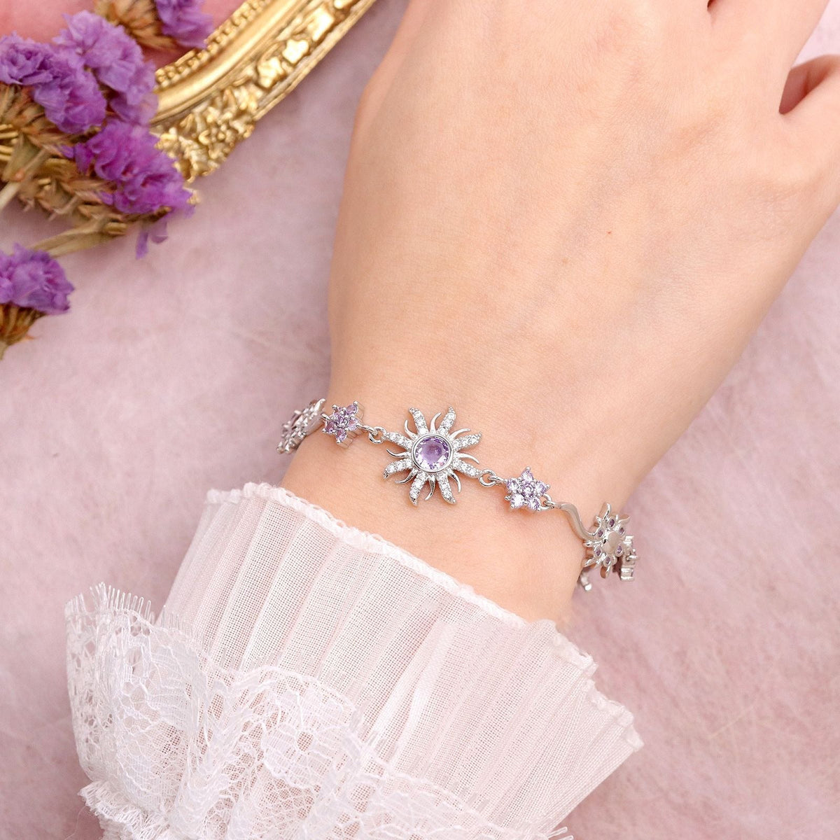 Sunflower Princess Gemstone Bracelet