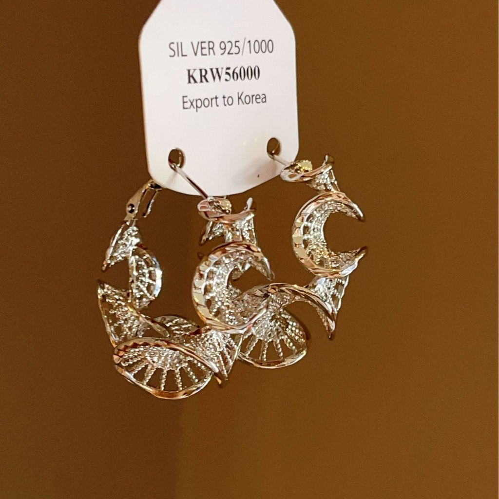 French Hollow Hoop Earrings