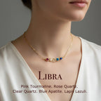 Natural Birthstone Zodiac Necklace - Personalized Astrology Pendant & Gift
