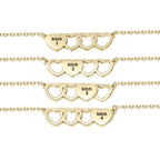 For Friend -You're My Favorite Bitch Heart Set Bracelet