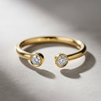 For Friend - Custom Double Birthstone Ring