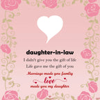 For Daughter-in-Law - Marriage Made You Family Love Made You My Daughter Bangle Bracelet