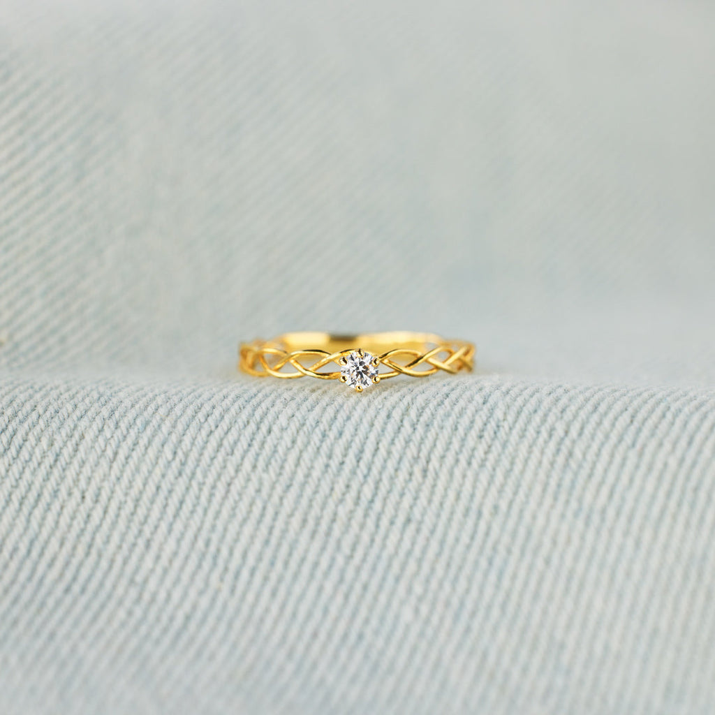 It's Okay Interweaved Ring