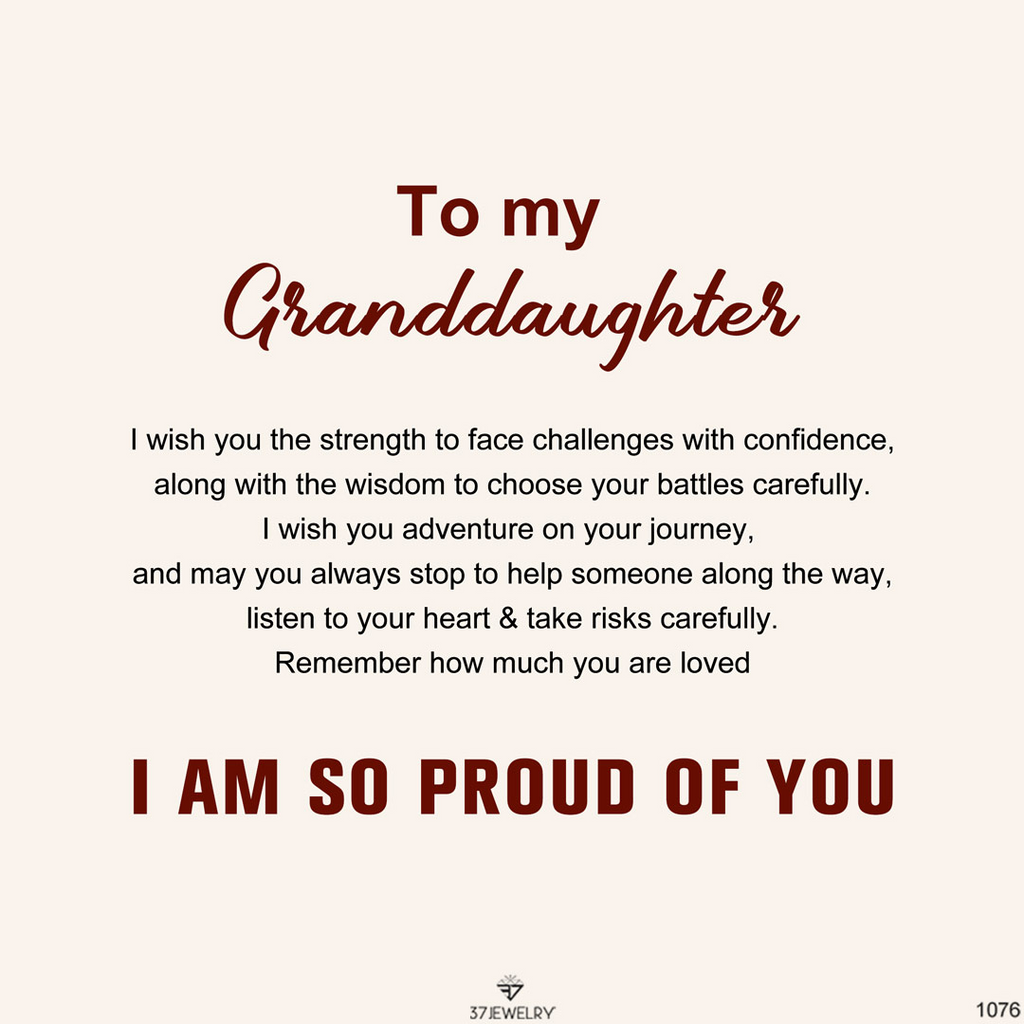 To My Granddaughter-Turquoise Heart Bracelet